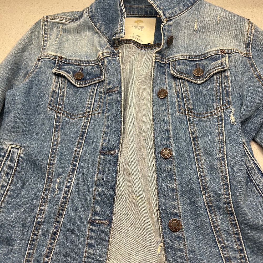 Size large denim, jean jacket kids